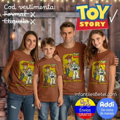 Camiseta cumpleaños de toy story cafe