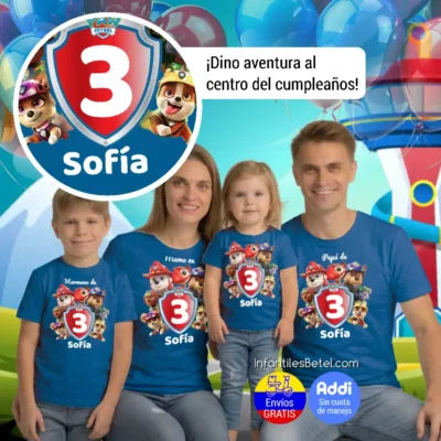 Camiseta cumpleaños de Paw Patrol