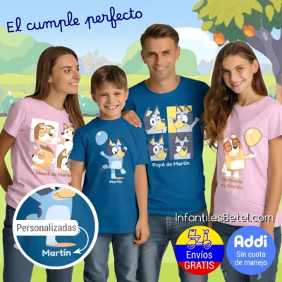 Camiseta cumpleaños de Bluey