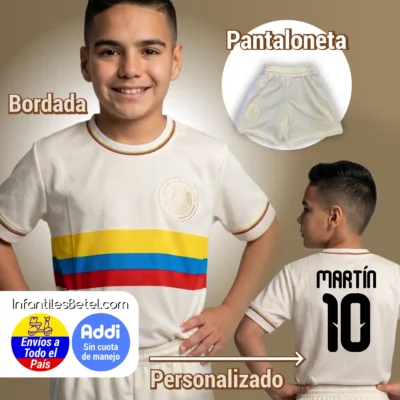 Uniforme Colombia Centenario Niños Personalizado